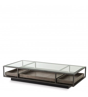 Roxton Coffe Table with 3 compartments 180cm