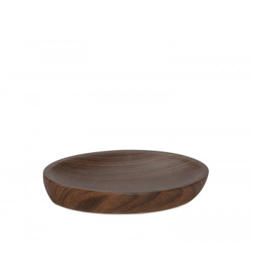 Soap dish in brown wood effect resin - andrea house - nardini forniture