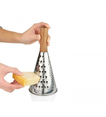 Conical kitchen grater in steel and wood - andrea house - nardini forniture