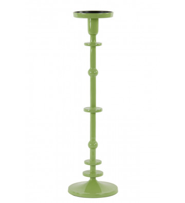 Pistachio green Yaira candle holder Ø14x52cm - light and living - nardini forniture