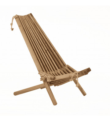 EcoChair folding deckchair in oiled ash wood - Ecofurn - nardini forniture