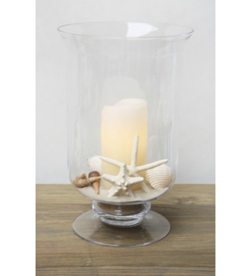 Circular glass vase 28xH45cm - brucs - nardini forniture