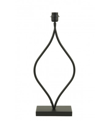 Lampada da tavolo nera curva H56cm - light and living - nardini forniture