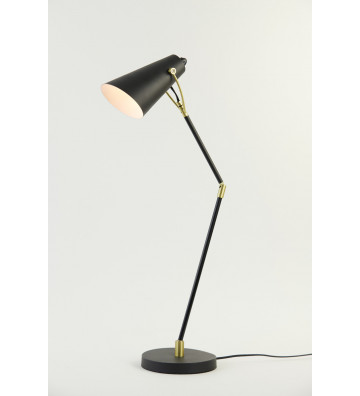 Adjustable desk lamp black and gold design - light and living - nardini forniture