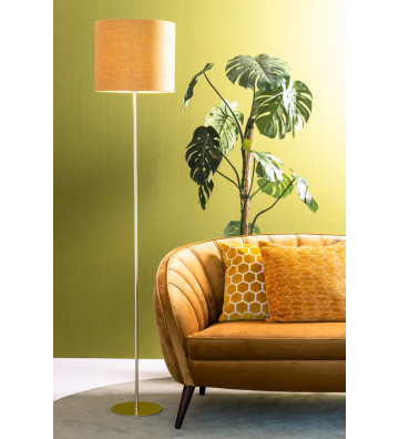 Basic gold floor lamp with circular base H150cm - light and living - nardini forniture