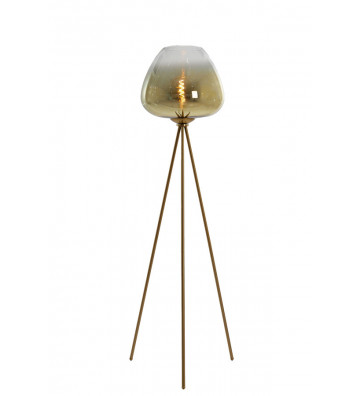 Mayson floor lamp with gold glass lampshade H146cm
