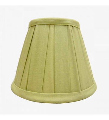 Lime green pleated cone lampshade Ø20cm - nardini forniture
