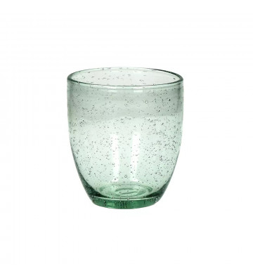 Victor water glass bubbles green - Pomax - Nardini Forniture