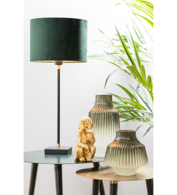 Cylinder lampshade in green velvet 25xh18cm - Light&Living - Nardini Forniture