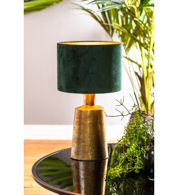 Cylinder lampshade in green velvet 25xh18cm - Light&Living - Nardini Forniture