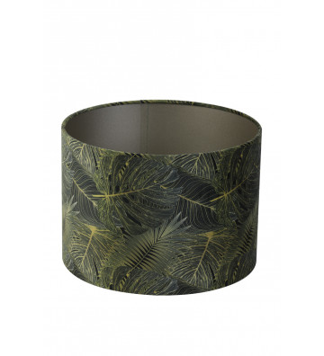 Cylinder lampshade in amazonia green fabric 40xh30cm - Light&Living - Nardini Forniture
