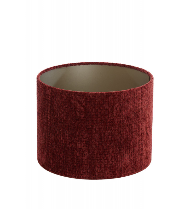 Paralume a cilindro in velluto rosso 40xh30cm - Light&Living - Nardini  Forniture