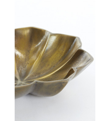 Antique gold flower bowl 40xH7cm - light and living - nardini forniture