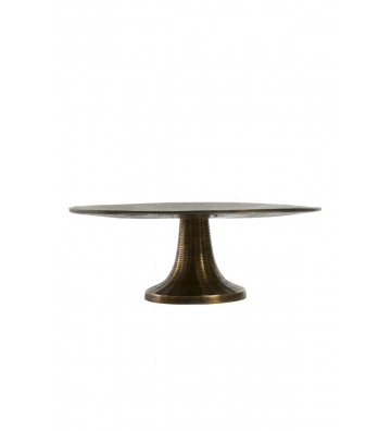 Alzata circolare bronzo 35xH13cm - light and living - nardini forniture