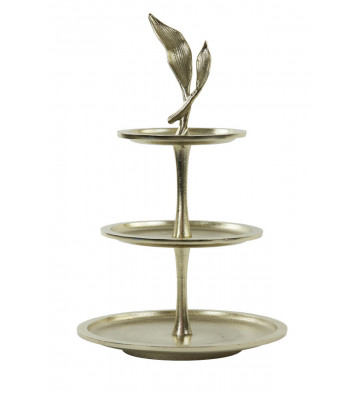 3 levels gold leaf stand 30x51cm - light and living - nardini forniture