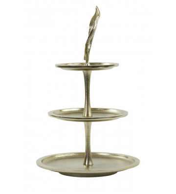 3-tier golden leaf stand 30x51cm - light and living - nardini forniture