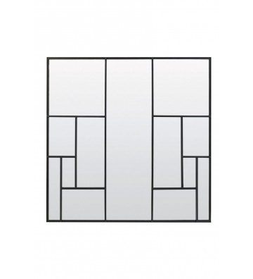 Wall mirror in black metal 120cm - light and living - nardini forniture