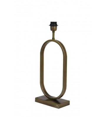 Base lampada ovale in metallo bronzo H45cm - light and living - nardini forniture