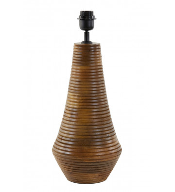 Lampada da tavolo in legno ad olio 20xH50cm - light and living - nardini forniture
