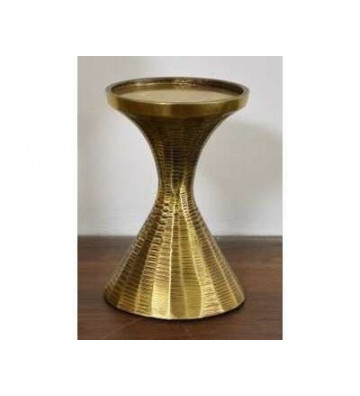 Candle holder in gold metal 9x12cm - light and living - nardini forniture