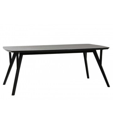 Dining table in black wood 220x100xH76cm - light and living - nardini forniture