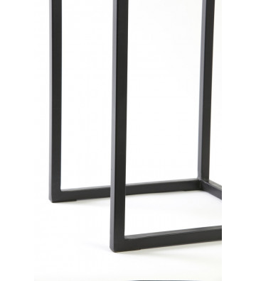 Square columns in black metal / 2 heights - light and living - nardini forniture