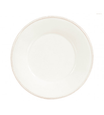 Constance ivory white dessert plate Ø23,5cm - Cote table - Nardini Forniture