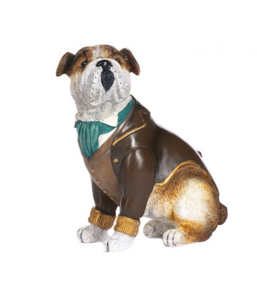 Statuetta cane Bulldog in abito 15cm - goodwill - nardini forniture