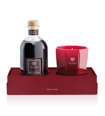Gift Box Fragrance 250ml and Candle 200gr noble red - dr vranjes - nardini forniture
