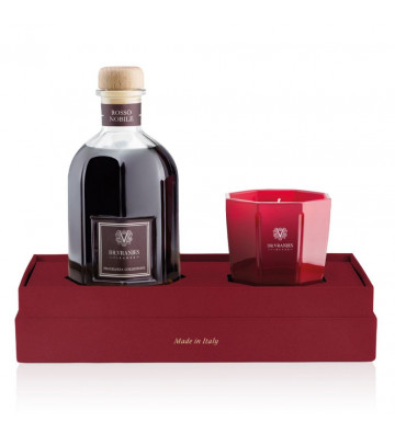 Gift Box Fragrance 250ml and Candle 80gr noble red - dr vranjes - nardini forniture