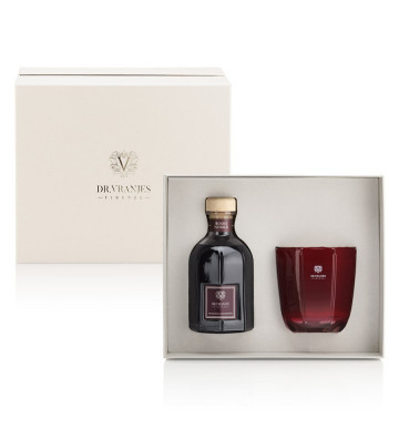 Gift Set Rosso Nobile Fragranza 500ml e candela 500g - dr vranjes firenze - nardini forniture