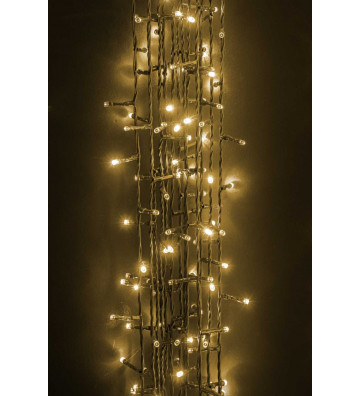 Christmas fairy lights wire 180 warm white led with 12m controller - nardini forniture