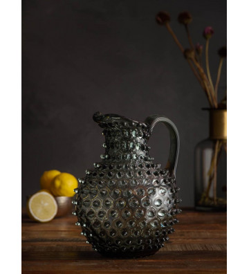 Black diamond glass jug 2L - chehoma - nardini forniture
