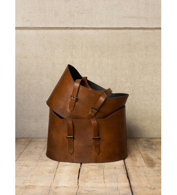 OVAL LEATHER BUCKETS GRANDE