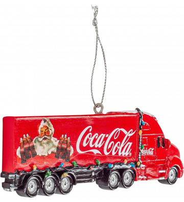 Red Coca Cola truck Christmas bauble - nardini forniture