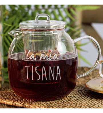 Glass Teapot "La Mia Tisana" 1000ml - nardini forniture