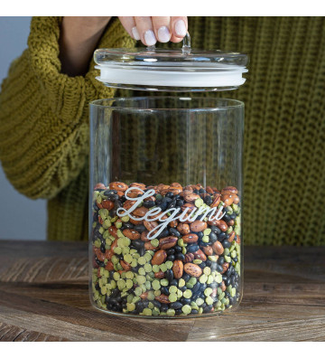 Glass jar with lid "Legumes"