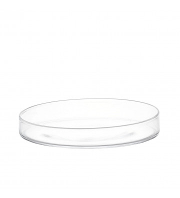 Plate for desserts and cakes in transparent glass 30cm - nardini forniture