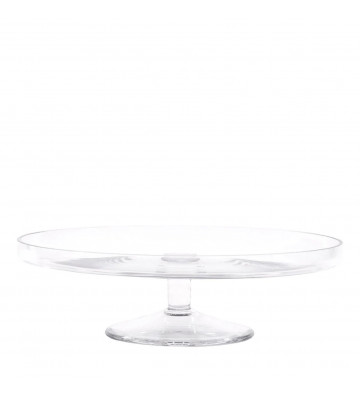 Cake stand in transparent glass 30cm - nardini forniture