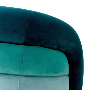 Savona swivel armchair in blue velvet - eichholtz - nardini forniture