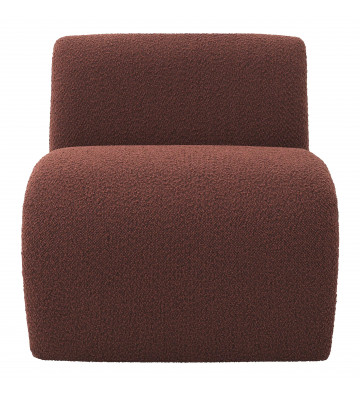 Vignola design armchair in boredaux bouclè - eichholtz - nardini forniture
