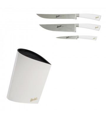 Berkel block set of 3 white elegance knives - nardini supplies