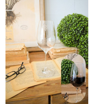 Snowflake engraved glass wine glasses - nardini supplies