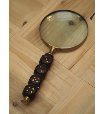 Magnifying glass with dice - chehoma - nardini supplies