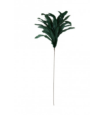 Decorative green feather branch H70cm - light and living - nardini supplies