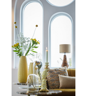 Cuscino in velluto beige geometrico 45cm - light and living - nardini forniture