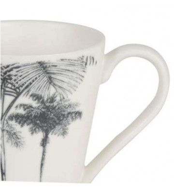 SET OF 4 COFFEE CUPS WITH PALMS