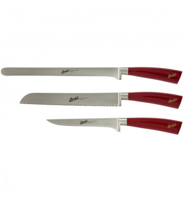 Set prosciutto 3 coltelli elegance rosso - berkel - nardini forniture