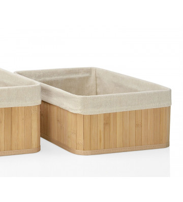 Bamboo Bathroom Basket Set / 3 Sizes