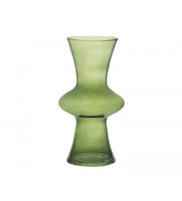 Design vase in green glass H30cm - andrea house - nardini supplies